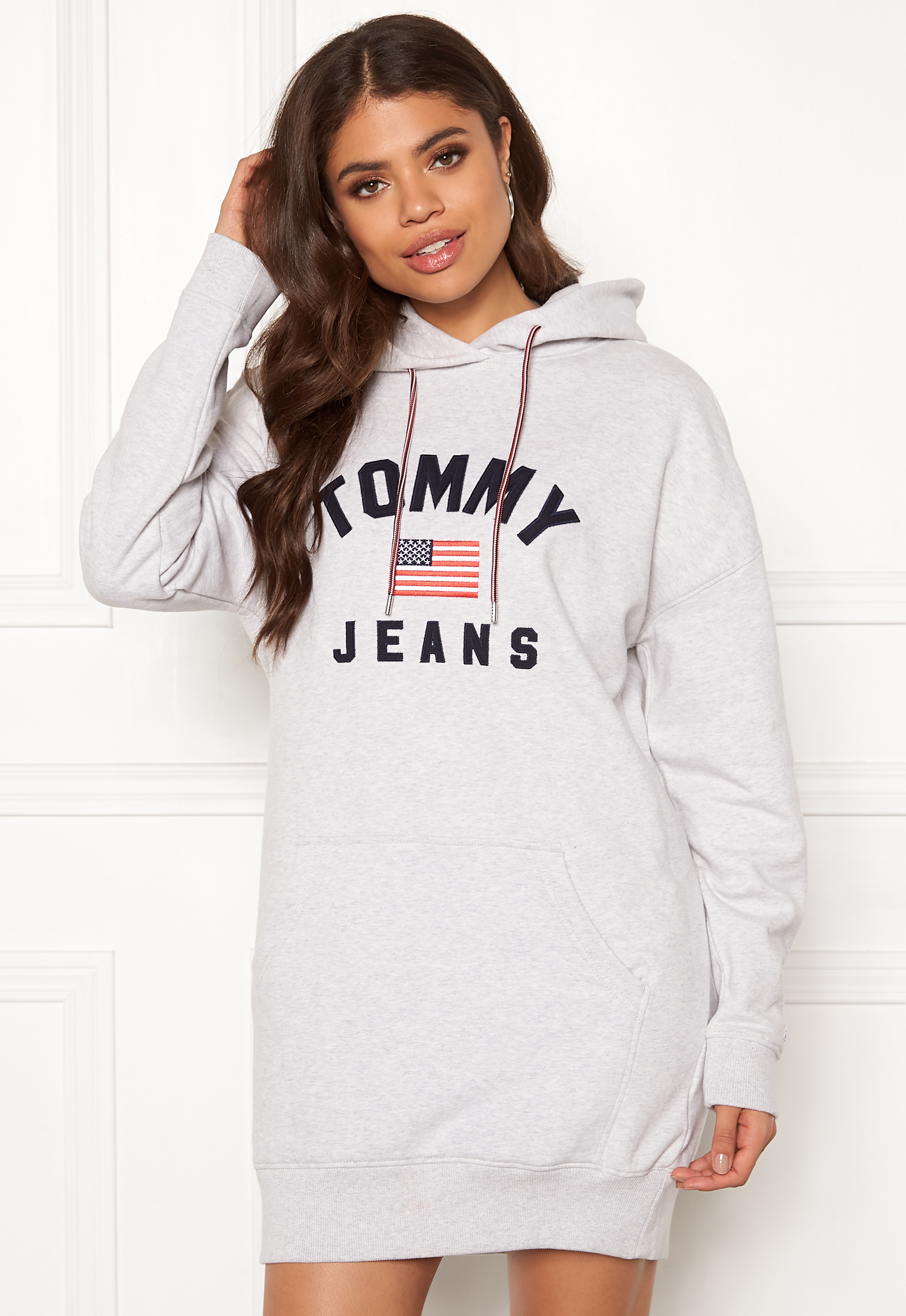 TOMMY JEANS Logo Hoodie Dress PPP Pale 