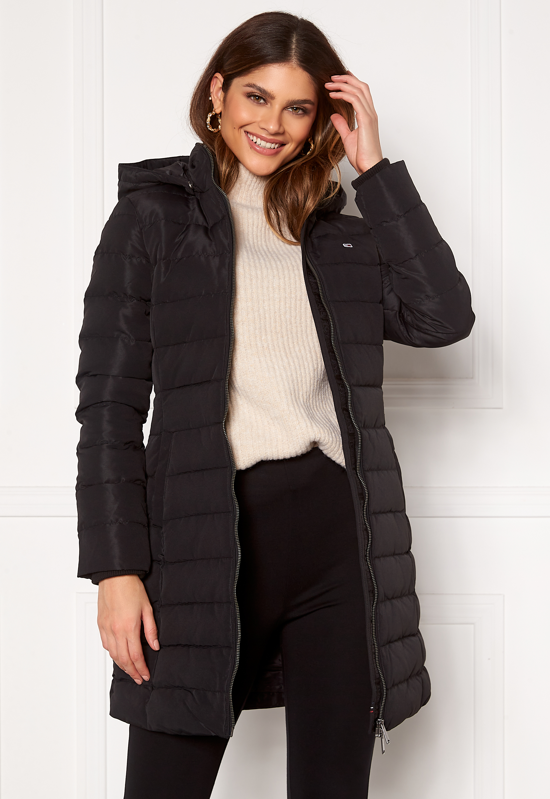 tommy jeans quilted coat