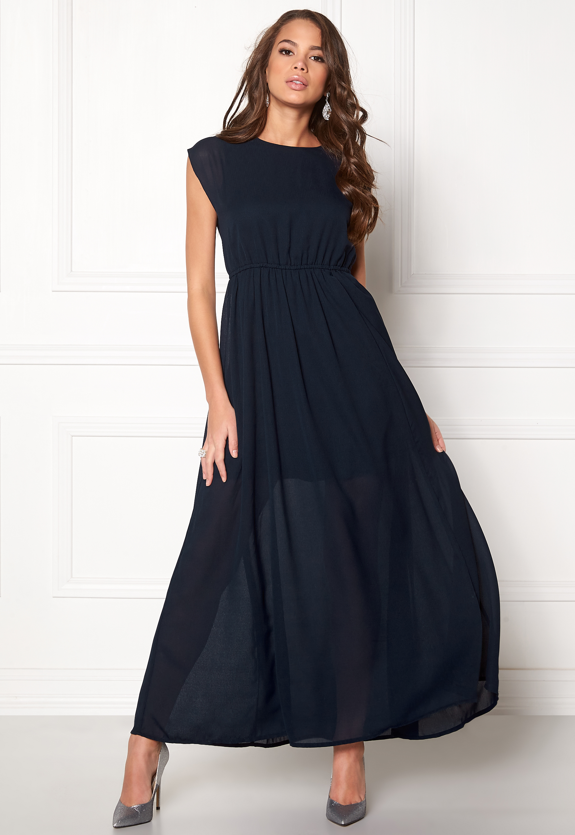vero moda navy blue dress